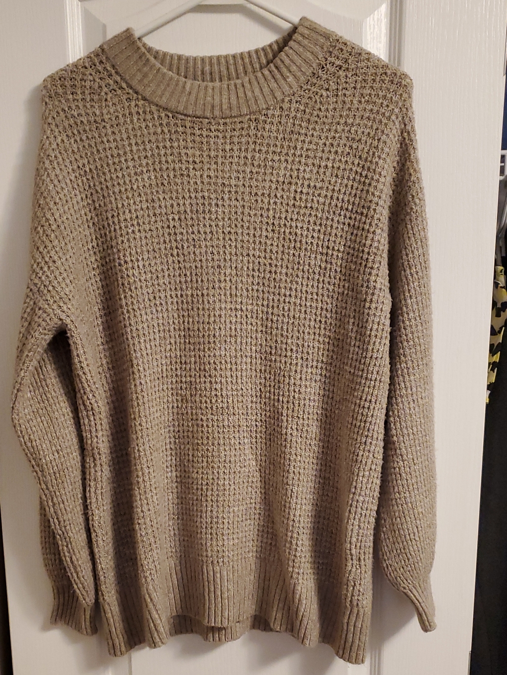 American Eagle Outfitters Men's Crewneck Sweater in Taupe